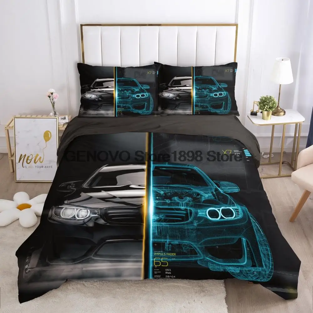

Bedding set Queen King Full Double Duvet cover set pillow case Bed linens Quilt cover 240x220 240*260 Car modern