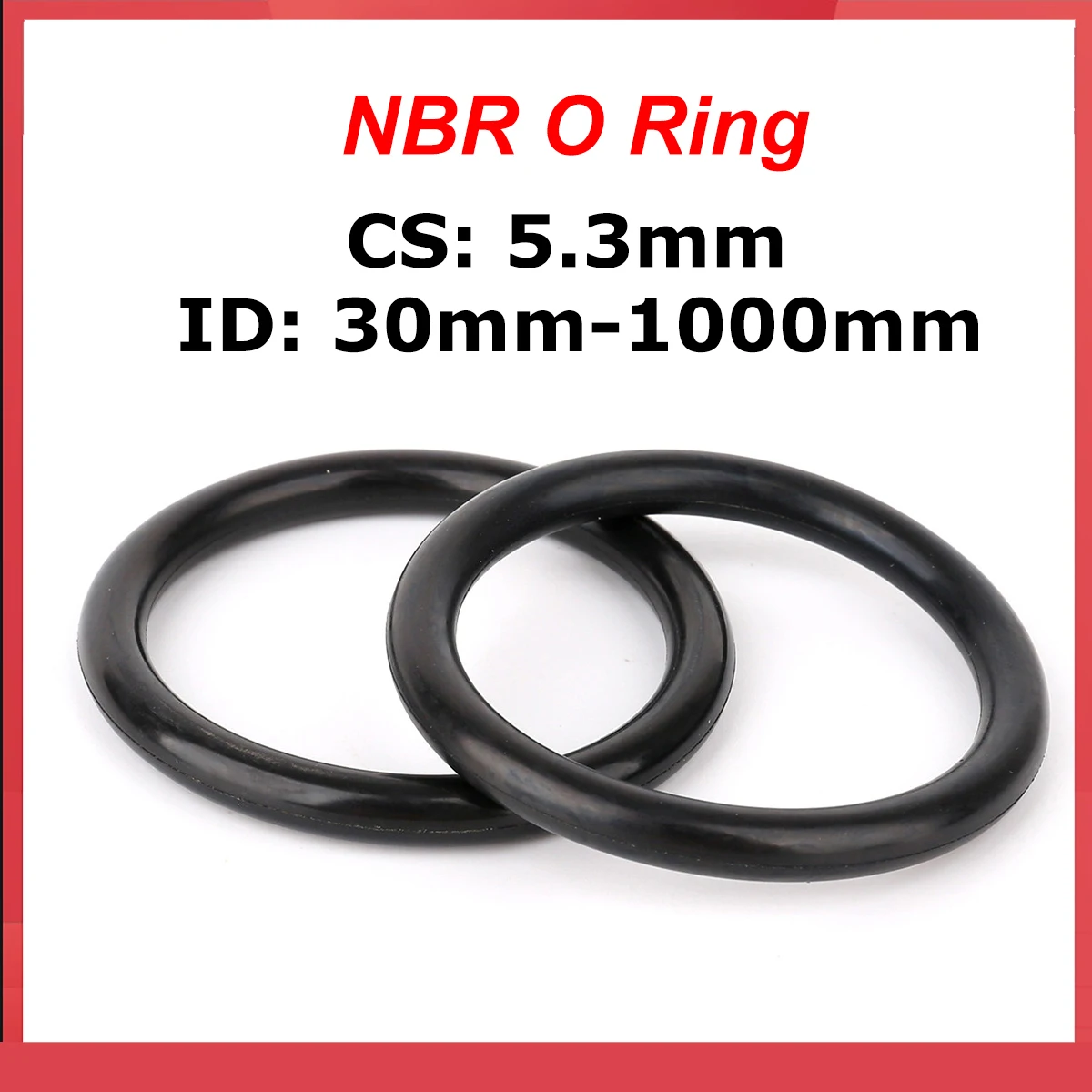 

1/2/5/10 шт. NBR уплотнительное кольцо CS 5,3 мм ID 30-1000 мм уплотнительное кольцо из нитриловой резины уплотнительные шайбы маслостойкие высокотемпературные уплотнительные кольца
