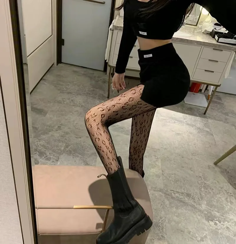 

Женские сетчатые колготки, дизайнерские высокоэластичные колготки, ажурные черные чулки, кружевные классические женские пикантные колгот...