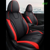 for hyundai elantra hybrid 2021 customized leather car seat covers sets auto interior cushion protective decoration accessories
