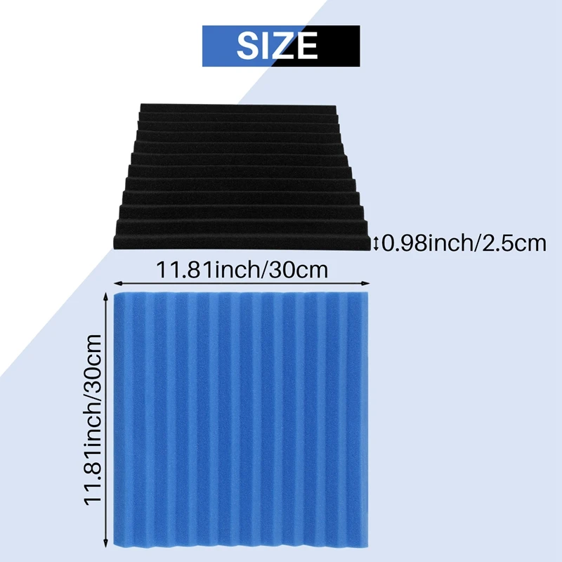 Звукоизоляционные панели 12 шт. звукоизоляционная пена акустическая Магнитная