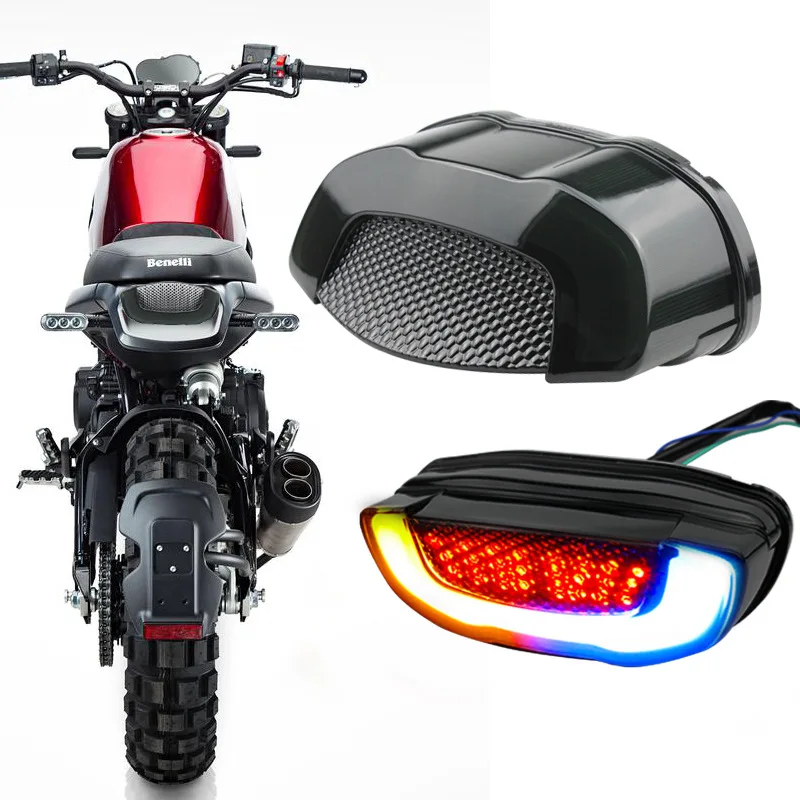

Модифицированный задний фонарь для мотоцикла, задний фонарь CB650R, задний фонарь, сигнал поворота, сигнал поворота, для внедорожника, задний фонарь для номерного знака