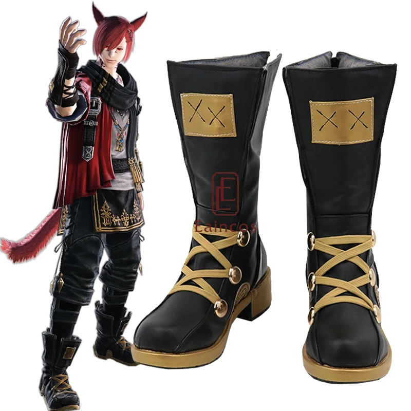 

Final Fantasy Graha Tia Naha Cosplay Halloween Carnival Shoes Fancy Boots Custom-made