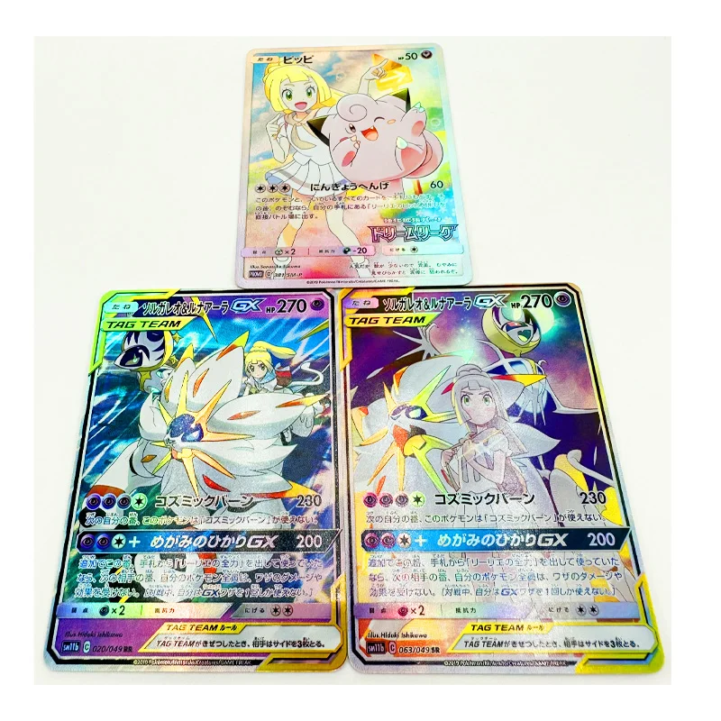 

Оригинальное периферийное оборудование для аниме PTCG Pokemon Lily GX коллекционная карточка рефракционный процесс