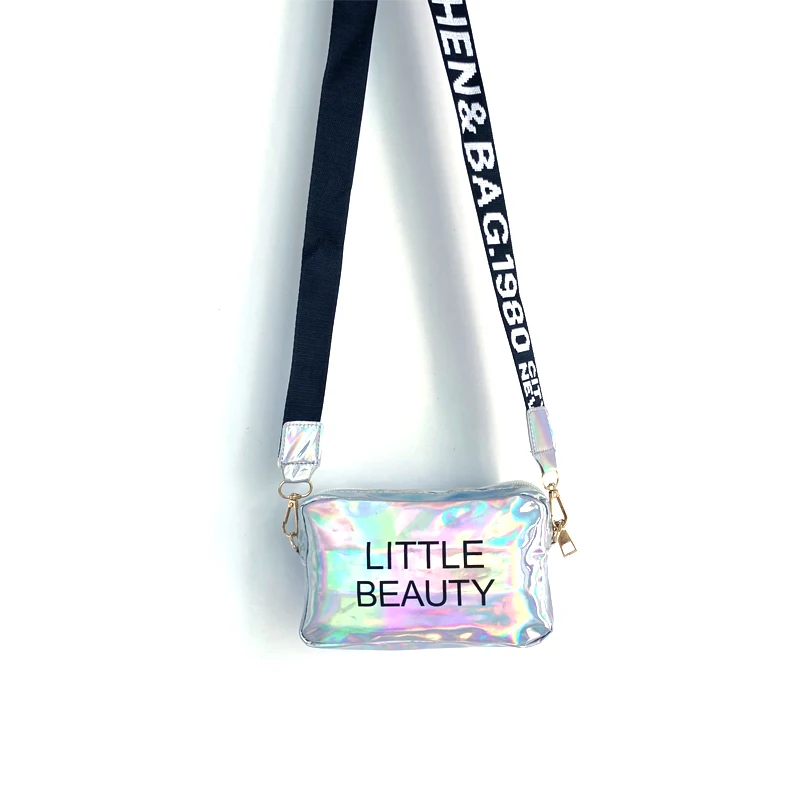 

Маленькая женская сумка через плечо с лазерным рисунком, мессенджер из ПВХ, маленькая Желейная сумочка-тоут, сумки конфетных цветов с лазерным голографическим рисунком