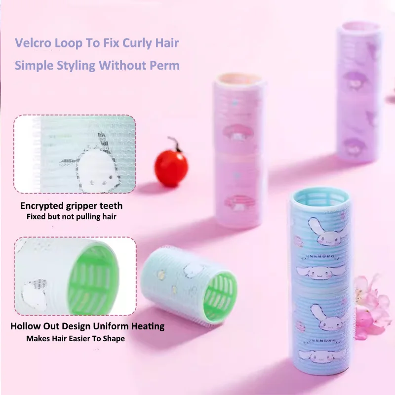 4 шт./набор бигуди для волос на липучке