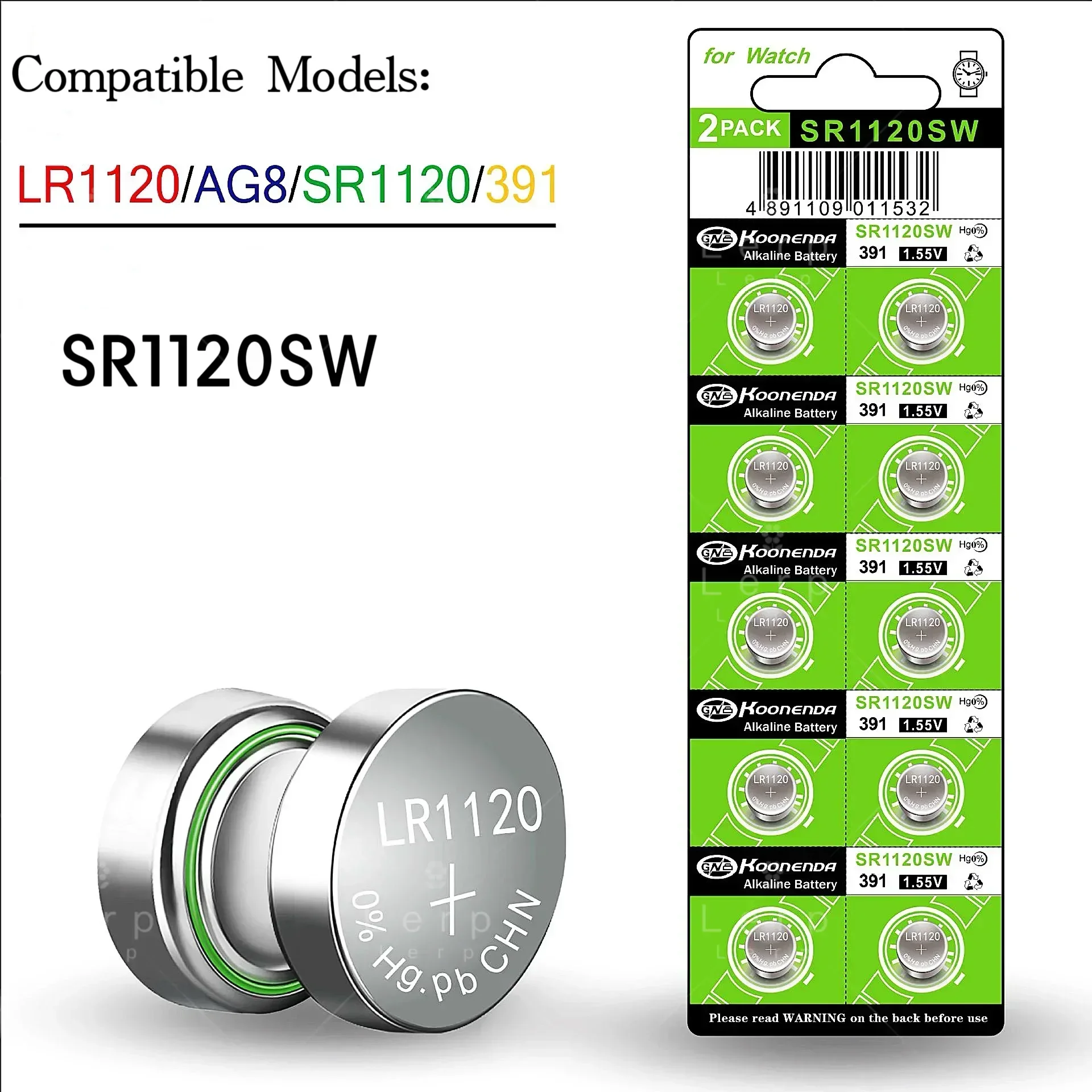 Электронная кнопка AG8 батарея LR1120 391A SR1120SW 1 55 В
