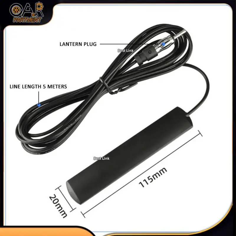 

Antenna Stealth Fm Am Easy Installation Durable Fm Antenna Signal Amp Amplifier Portable Practical Universal Car Radio 3/5m