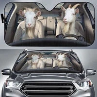 goats safe driver auto sun shade auto cover protector window car accessories custom animal pattern sunshade