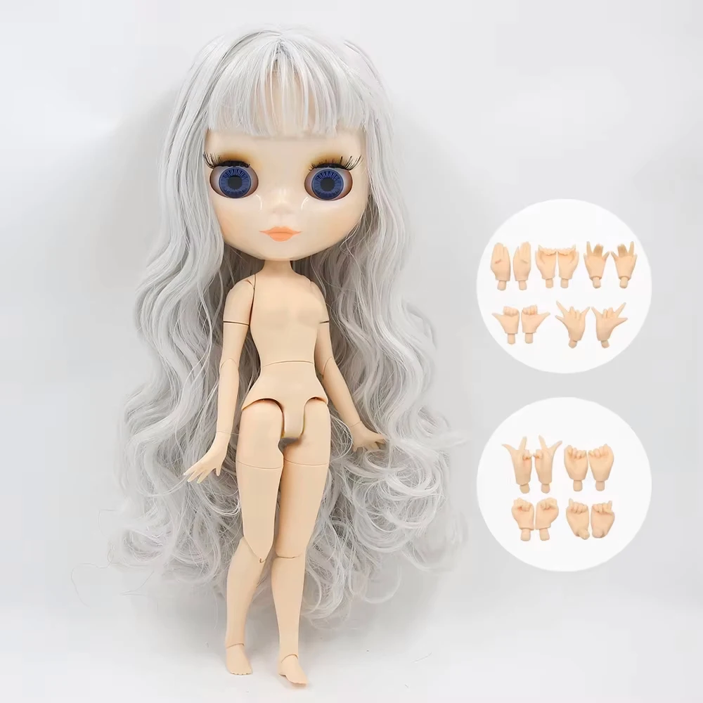 Кукла ICY DBS Blyth с шарнирным телом, 30 см, BJD, с белым блестящим и матовым лицом, дополнительными руками, панелями AB и панелью 16, для самостоятельной сборки, модная кукла 16. (art.: 3920d8dec64c8) - 3920d8dec64c8
