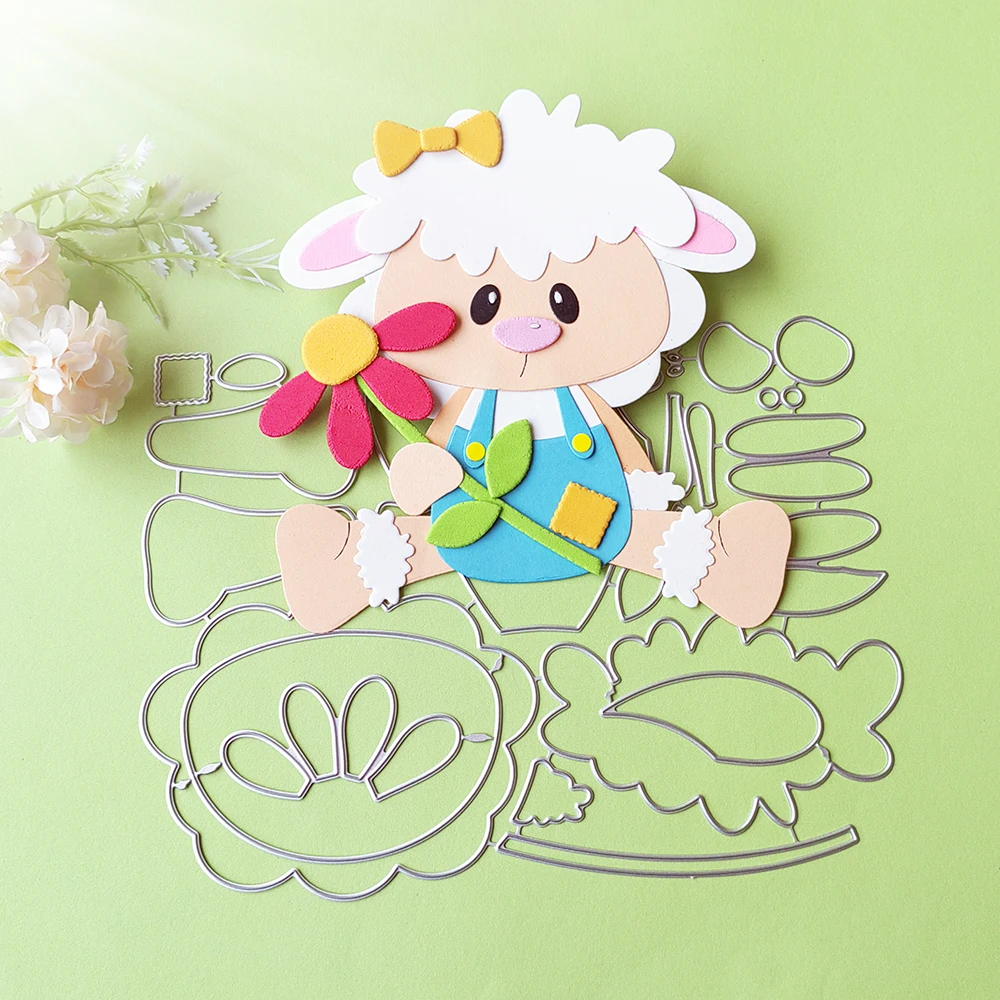 New Animal Sheep  cutting dies DIY scrapbook, embossed card, photo album decoration, handmade crafts