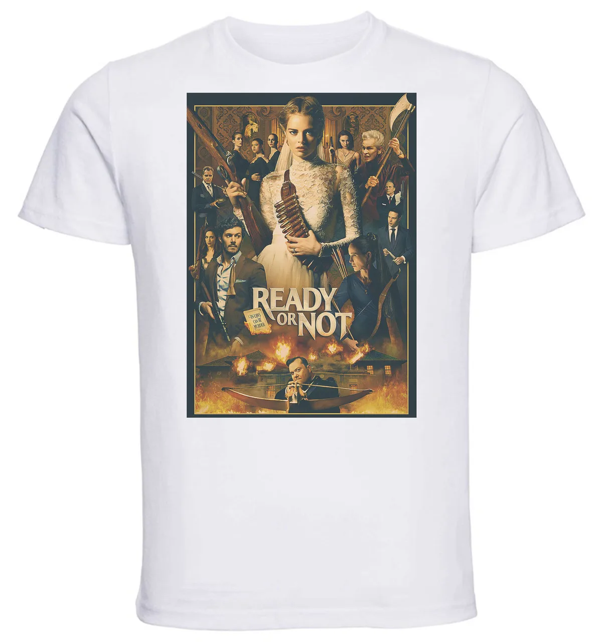 Футболка унисекс белая Playbill готовая или не финиш проведения non ci separi