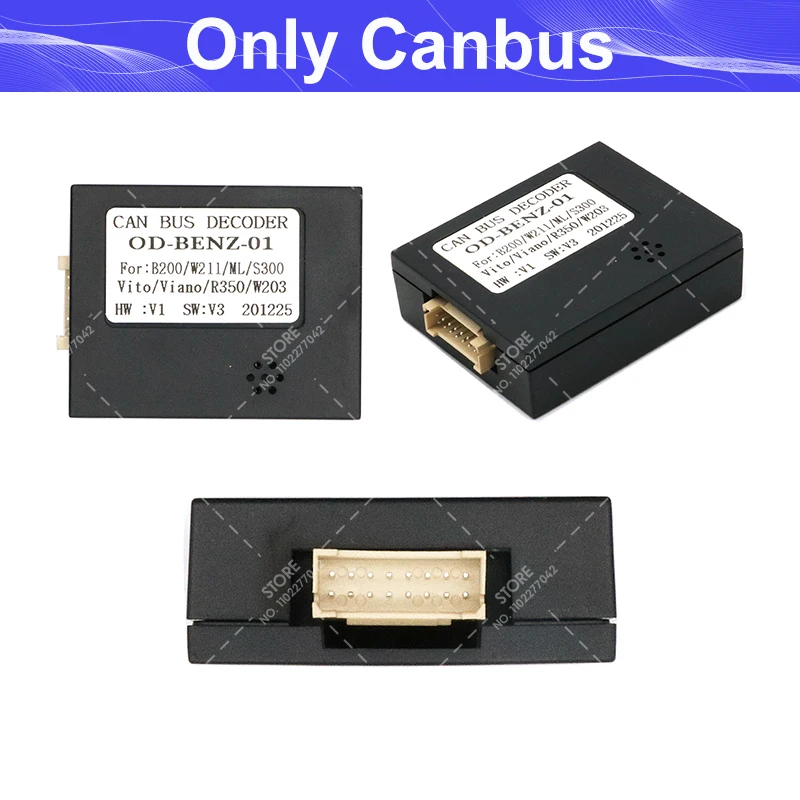 Android автомобильный радиоприемник Canbus Box адаптер декодер для Benz VITO/203/SMART/C180/C200/Sprinter/W211/B200/ML350/R350.