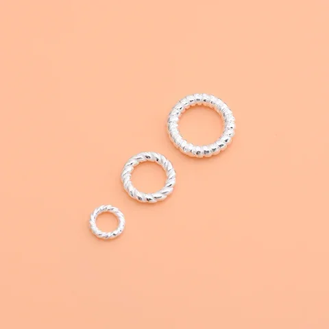 Серебряные кольца с резьбой 925 пробы, набор из 5 штук