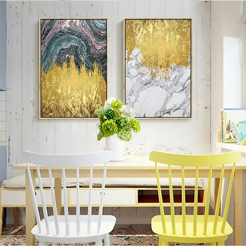 

Frameless Jinshan Modern New Chinese Landscape Living Decoration Painting Study Hotel Club Model Room Abstract Mural