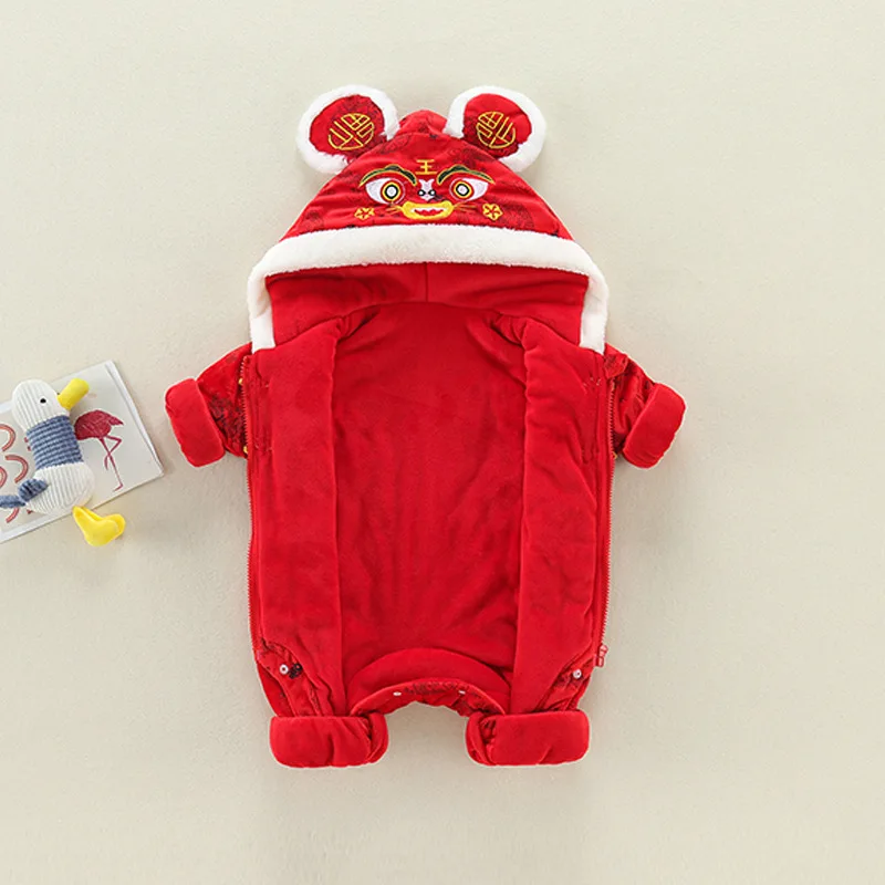Комбинезон для новорожденных зимняя одежда маленьких мальчиков Яркий