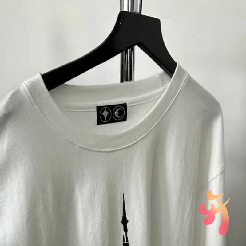 24FW летние американские уличные Клубные футболки THUG хлопковые топы с принтом и