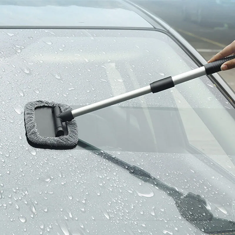 

Car Window Cleaning Brush Multi-functional Telescopic Rod Microfiber Glass Cleaner Brush Car Windshield Clean Auto Accessories