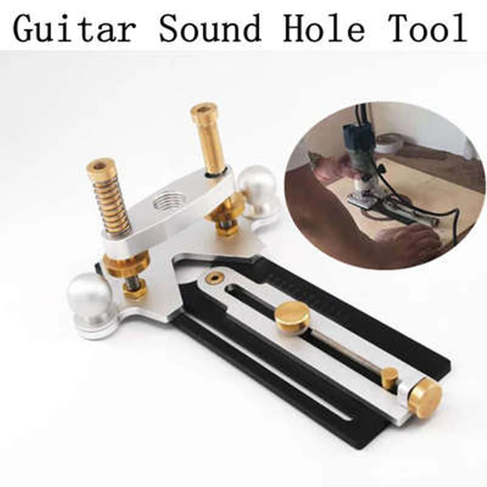 Guitar Sound Hole Router Rosette Routing DIY Milling Circular Hole Luthier Tool Metal DIY Guitar Making Special Tools enlarge
