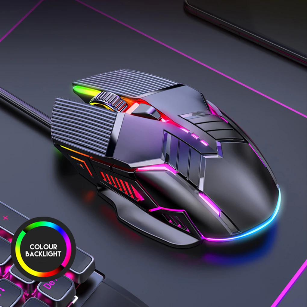 USB-мышь игровая Проводная Бесшумная 3200DPI 6 кнопок