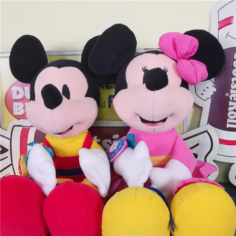 38 см винтажные часы Disney Микки и Минни кавайные классические Мультяшные Аниме