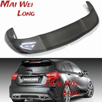 w176 a45 p styling car carbon fiber rear roof wing lip spoiler for mercedes benz a class w176 a180 a200 a260 a45 amg 2013 2017