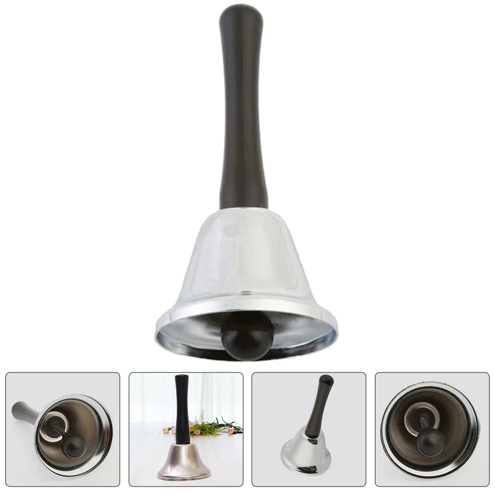 

Manual Restaurant Bell Christmas Props Calling Retro Handheld Bells Metal Hotel Dish Vintage