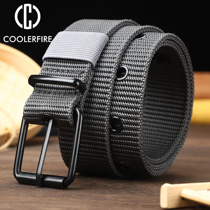 Men Belts Army Military Canvas Nylon Webbing Tactical Belt Fashion Casual Designer Unisex Belts High Quality Sports Strap HB061