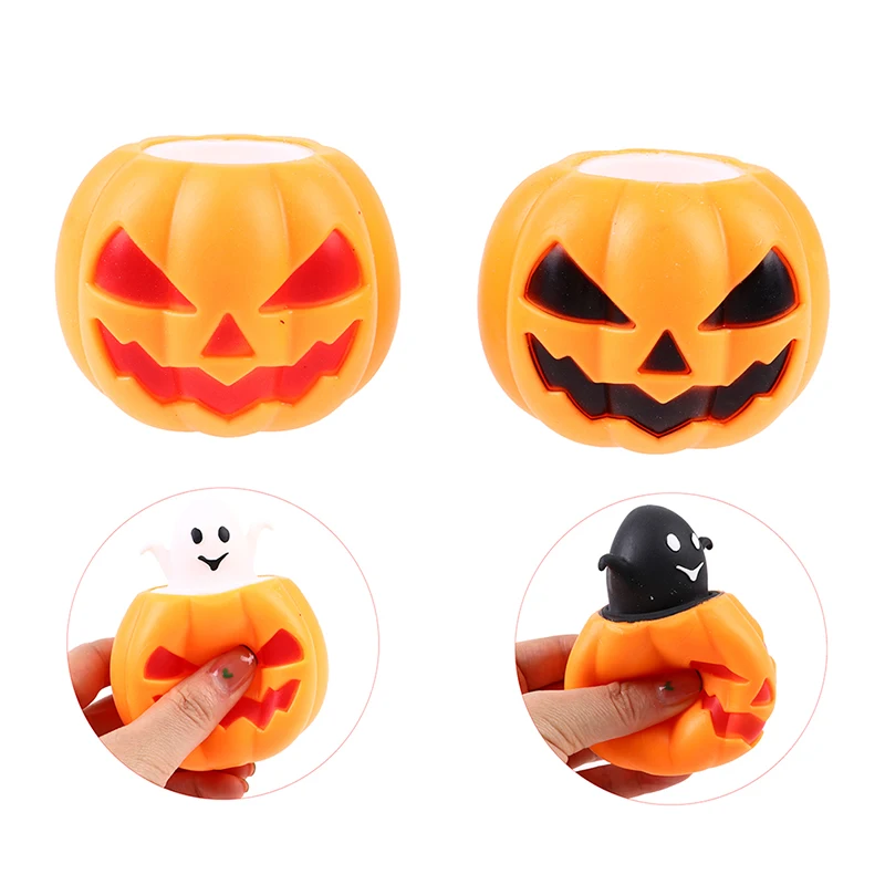 

Halloween Pumpkin Head Squeeze Out Ghost Toy Squeeze Pumpkin Cup Antistress Toy