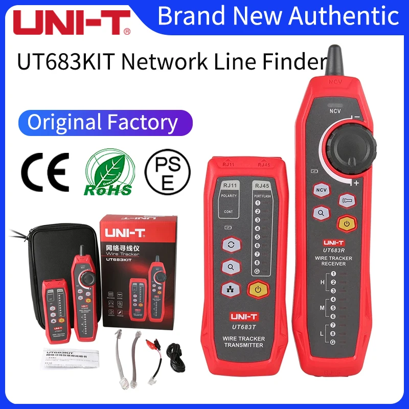 UNI-T UT683KIT digital network line finder; telephone network line finder/pairing/anti-interference line patrol checker