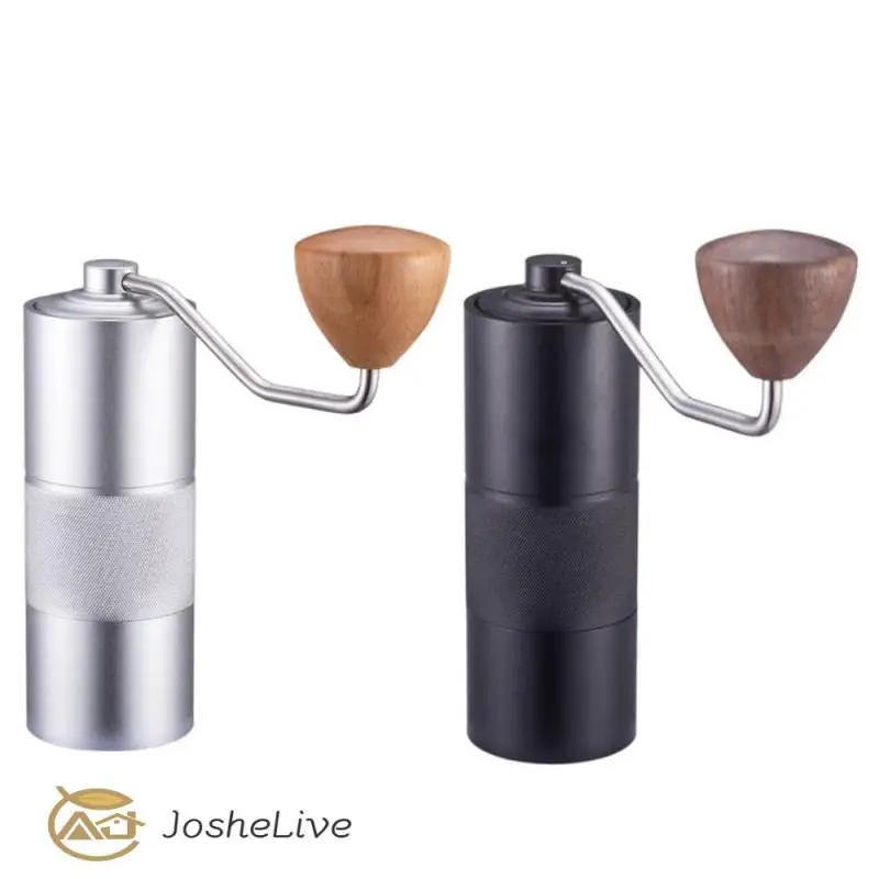 

Chestnut Coffee Bean Grinder Portable Hand Portable Household Manual Grinder Grind Machine Mill With Double Bearing Positioning