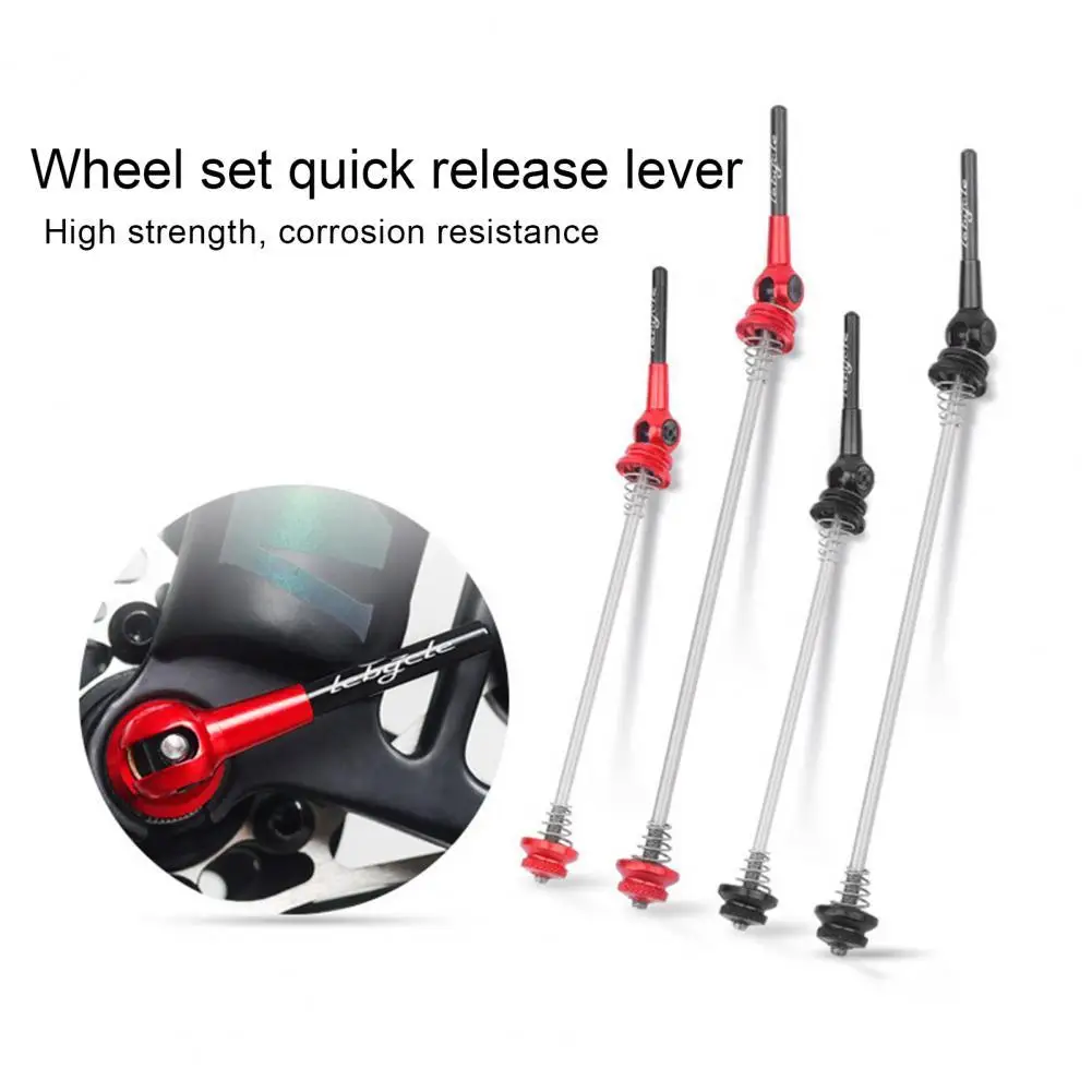 

Durable Front Rear Bolt Lever Axle Combo Aluminum Alloy Skewer Clip Bolt Lever Temperature Resistant for Bike Lover
