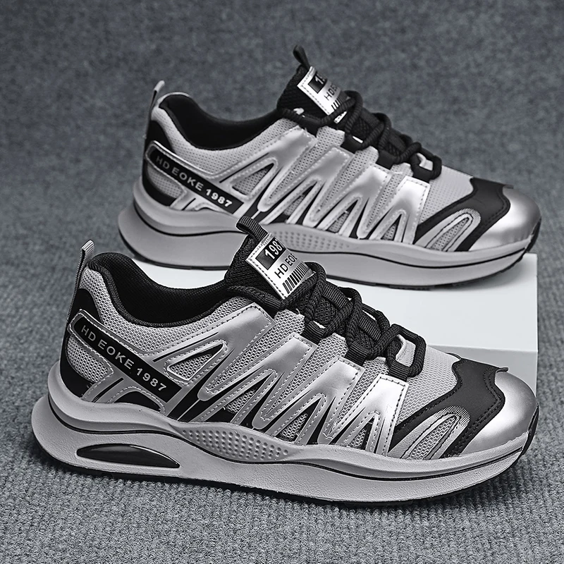 Кроссовки мужские спортивные классические дышащие Нескользящие популярная