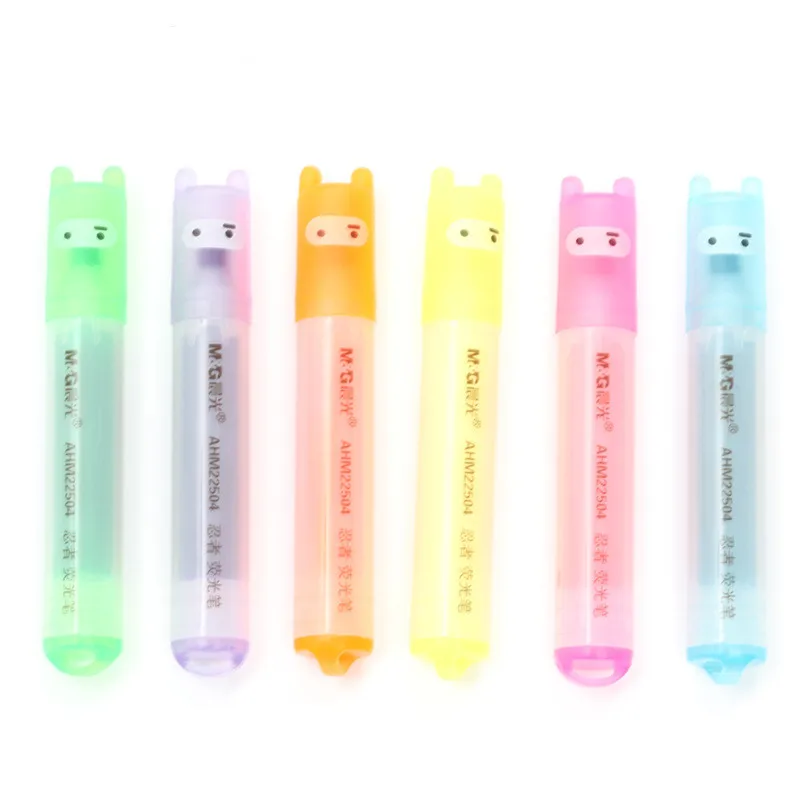 

Morninglight Mini Highlighter Lovely Ninja 6 Color Set Student Gift Marker