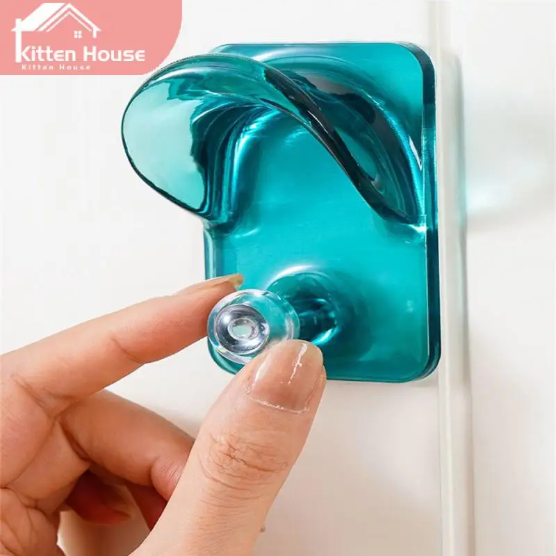 

Storage Clothes Storage Rack Bedroom Door Back Seamless Coat Hook Punch-free Waterproof Door Back Hook Robe Hooks Abs Hook