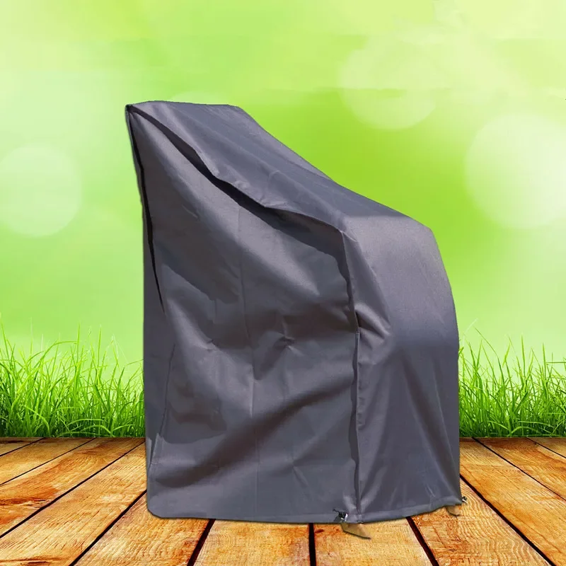 

2023 Outdoor Patio Garden Furniture Covers Waterproof Rain Snow Chair Covers Black Chair Dust Proof Cover Storage Bag Chair Orga
