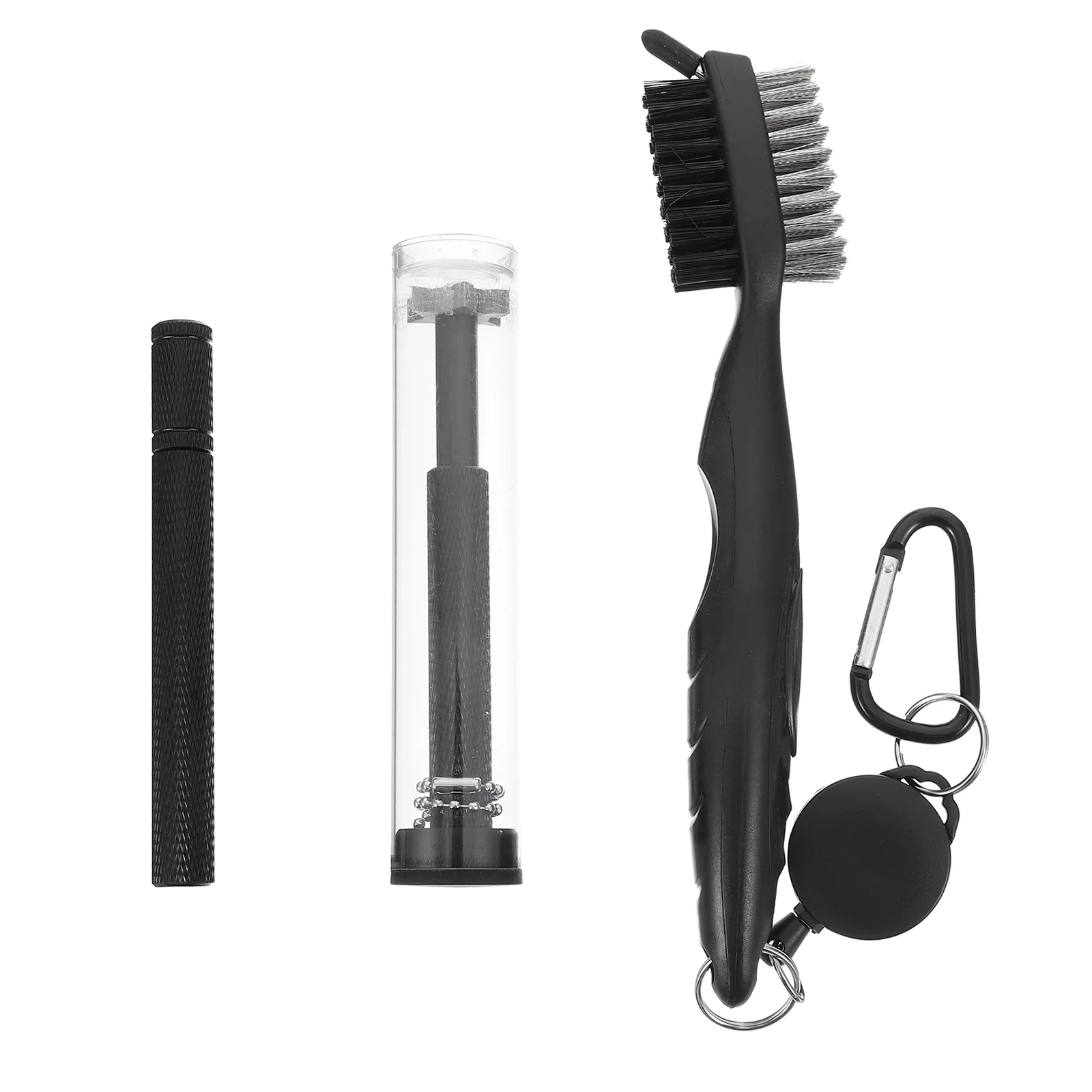 

1 Set of Practical Golfing Cleaning Tools Club Brush Golfing Cleaner Golfing Supplies (Black)