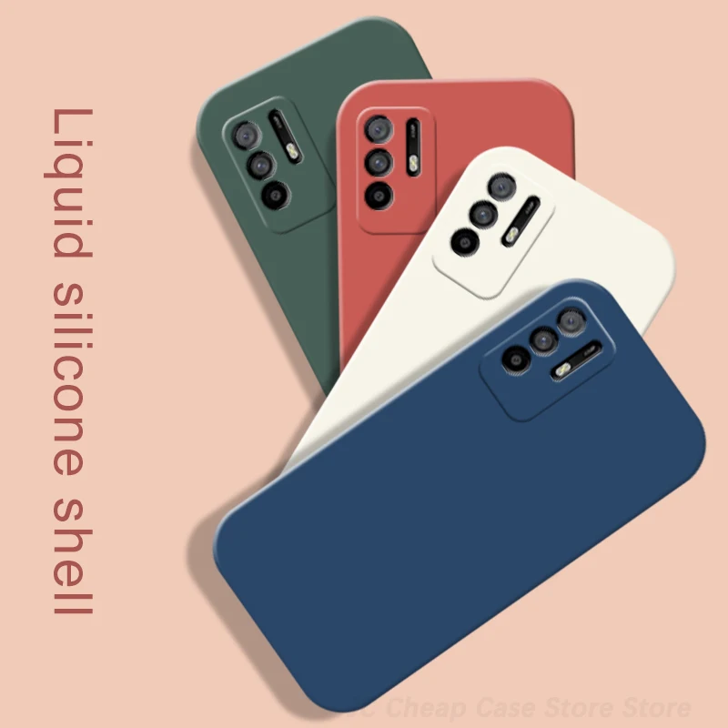 

Liquid Silicone Phone Cases for Oppo A95 5G Anti-Fingerprint Dustproof Protective Cases for Oppo A 95 5G Funda Oppo A95 5g Coque