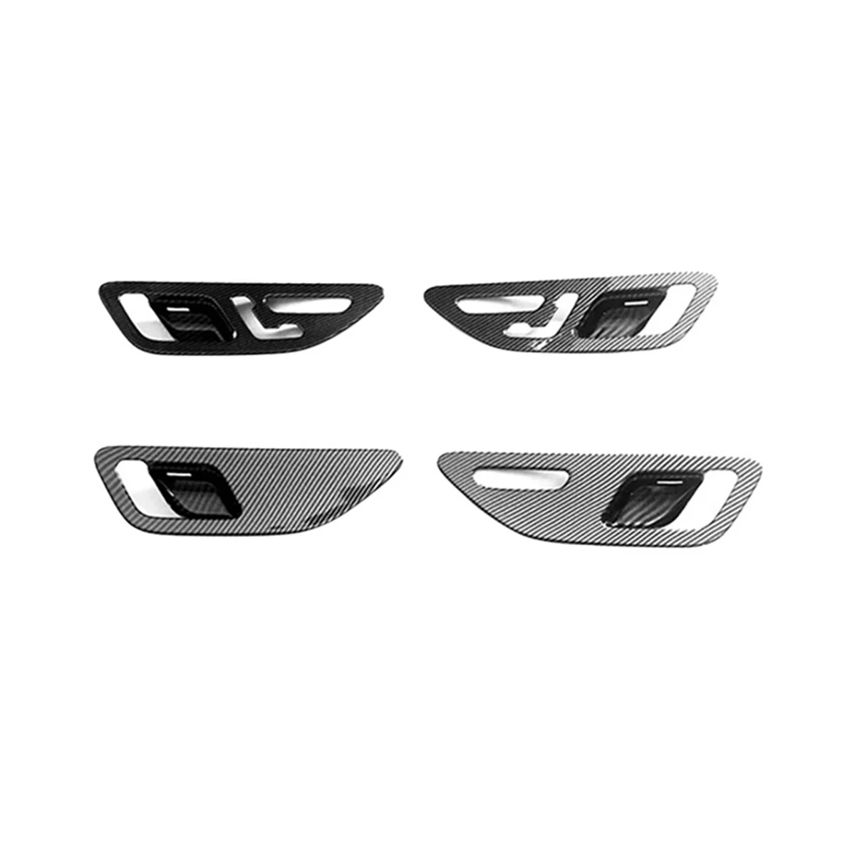 

Car Carbon Fiber Interior Mouldings Inner Door Handle Bowl Panel Decoration Cover Trim for C-Class W206 2021 2022