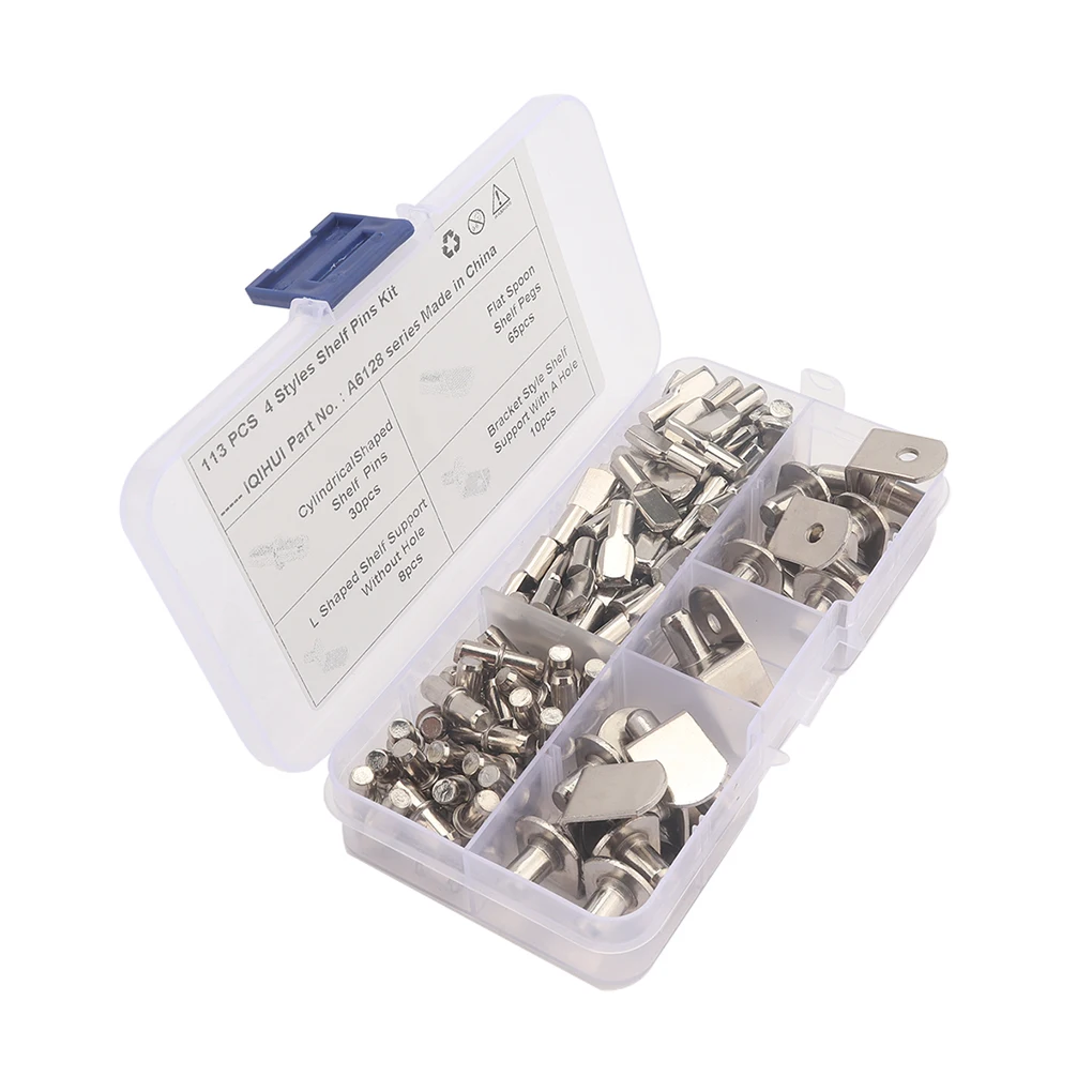 

Shelf Pins Kit Bookshelf Furniture Fastening Support Bracket Pegs Set
