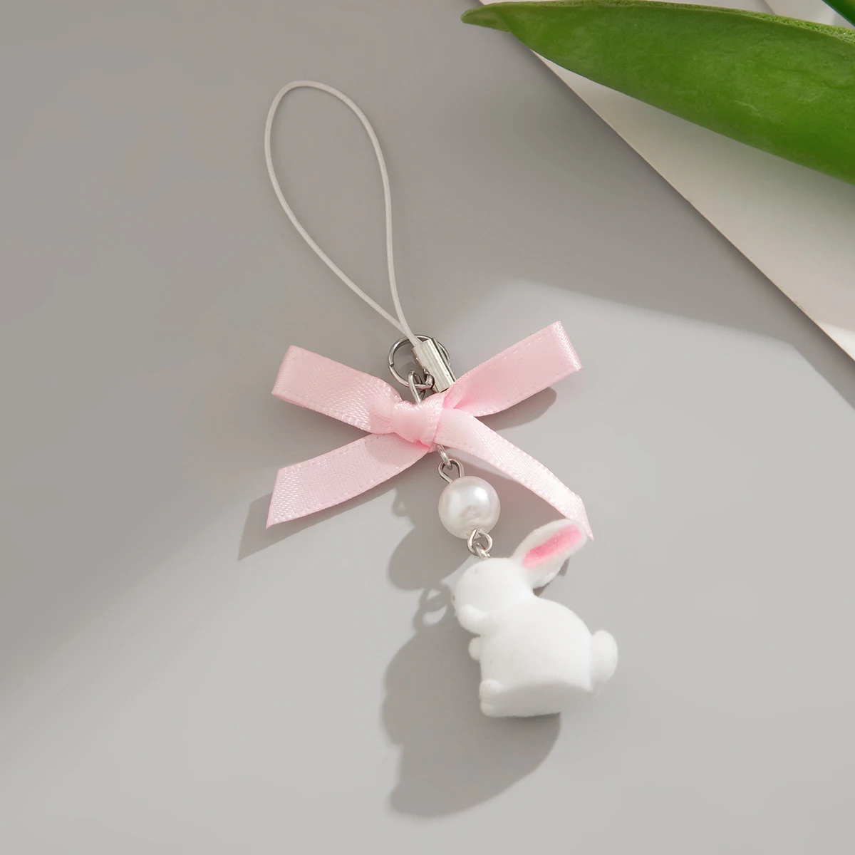 Женский брелок для ключей с бантом и сердцем