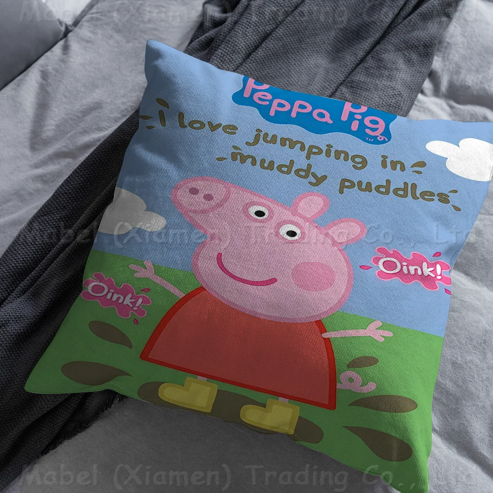 Наволочка с рисунком P-PEPPAS PIG чехол для диванной подушки украшение дома комнаты