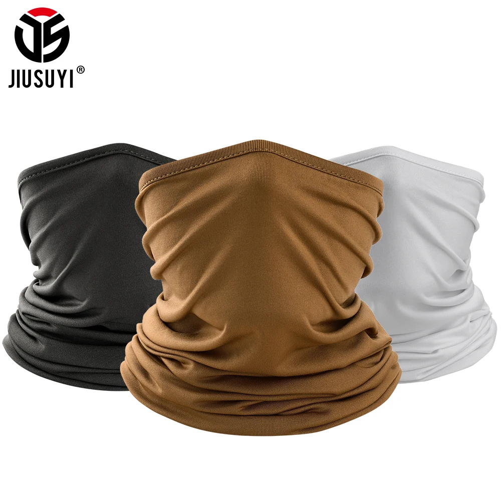 

Multifunctional Tube Scarves Cool Bicycle Neck Gaiter Elastic Black Half Face Cover Shild Mask Headband Bandana Men Women Summer