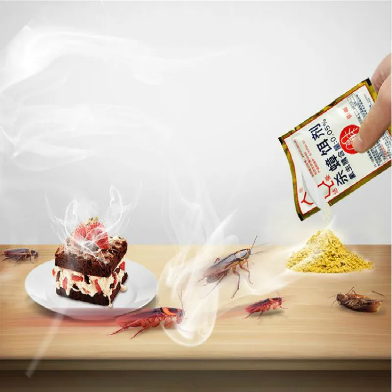 10 шт./лот эффективное средство от тараканов порошок приманка специальный