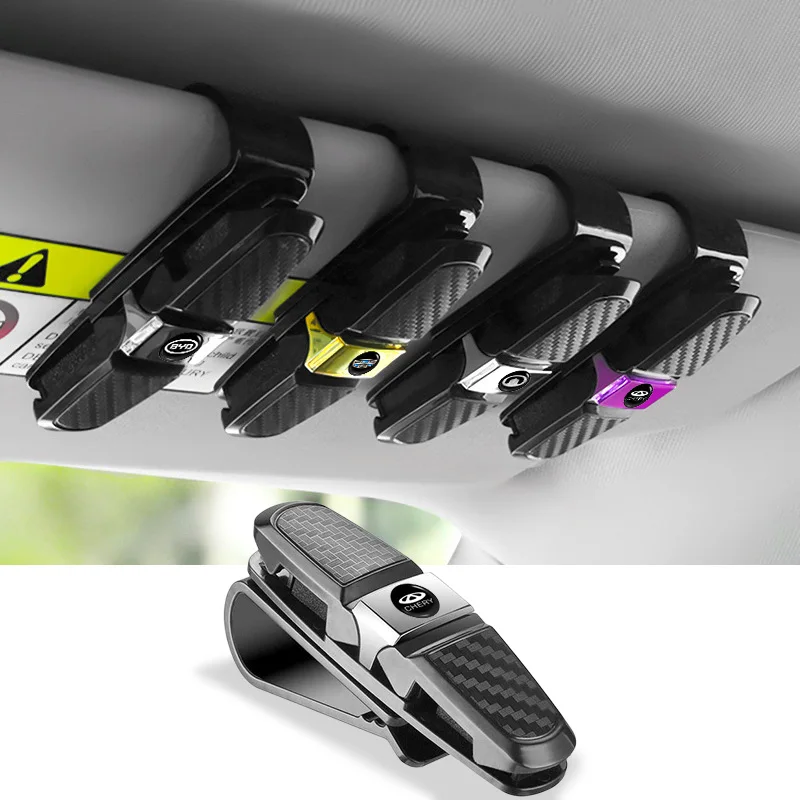 Car Sunglasses Frame Carbon Fiber Bills Glasses Clip for For