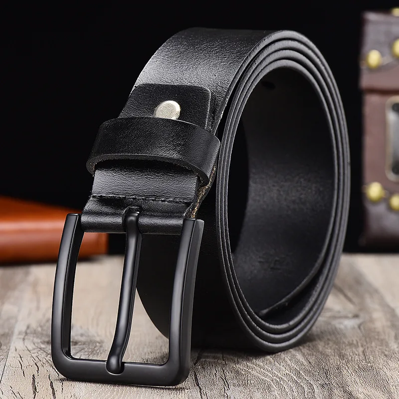 Men High Quality Genuine Leather Belt Luxury Designer Belts Men Cowskin Fashion Strap Male Jeans for Man Cowboy Free Shipping