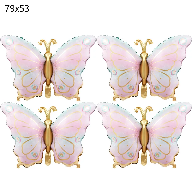 

4 штуки фиолетовые шары-бабочки