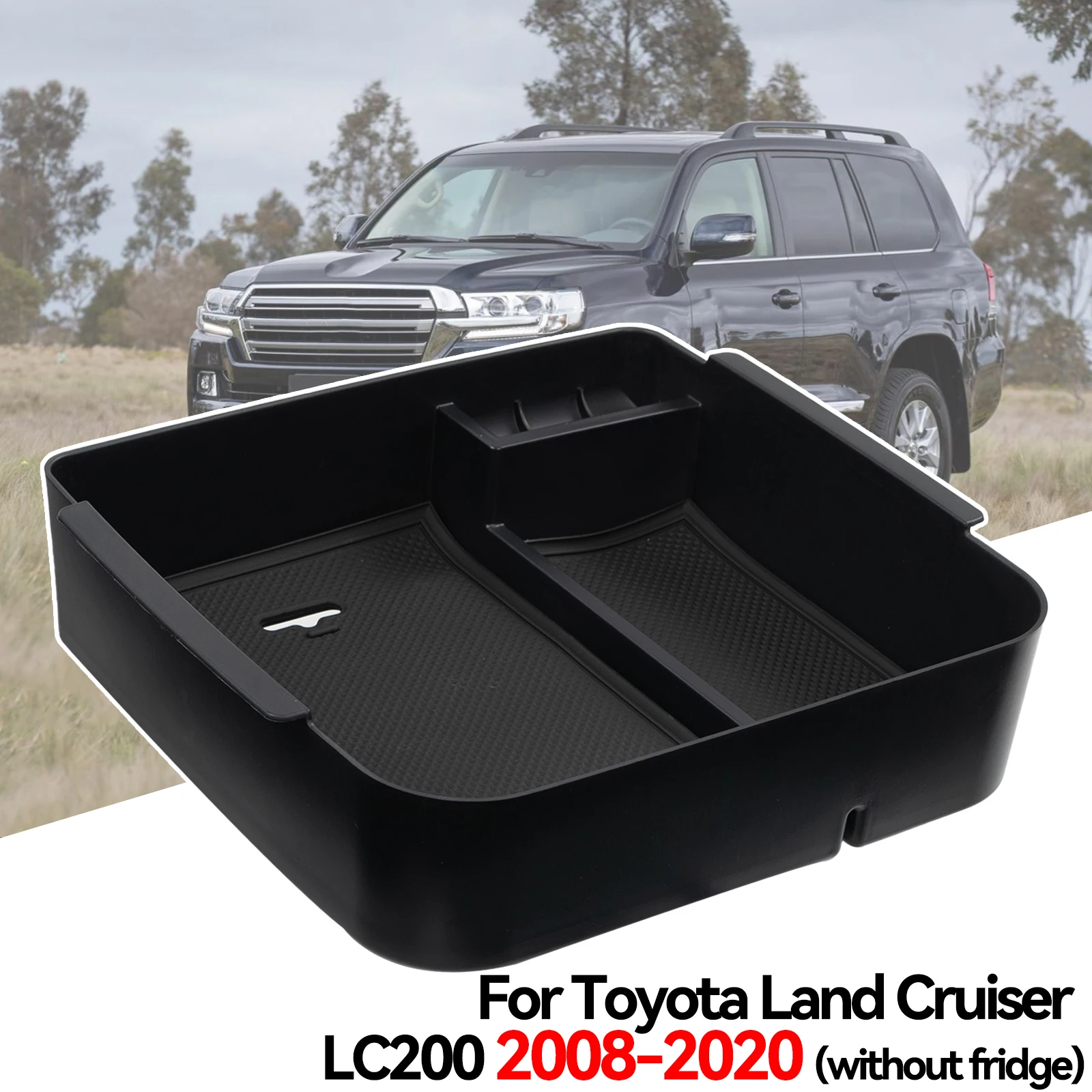 

Центральный подлокотник коробка для хранения центральная консоль Органайзер поддон держатель для Toyota Land Cruiser LC200 J200 2008 - 2018 2019 2020