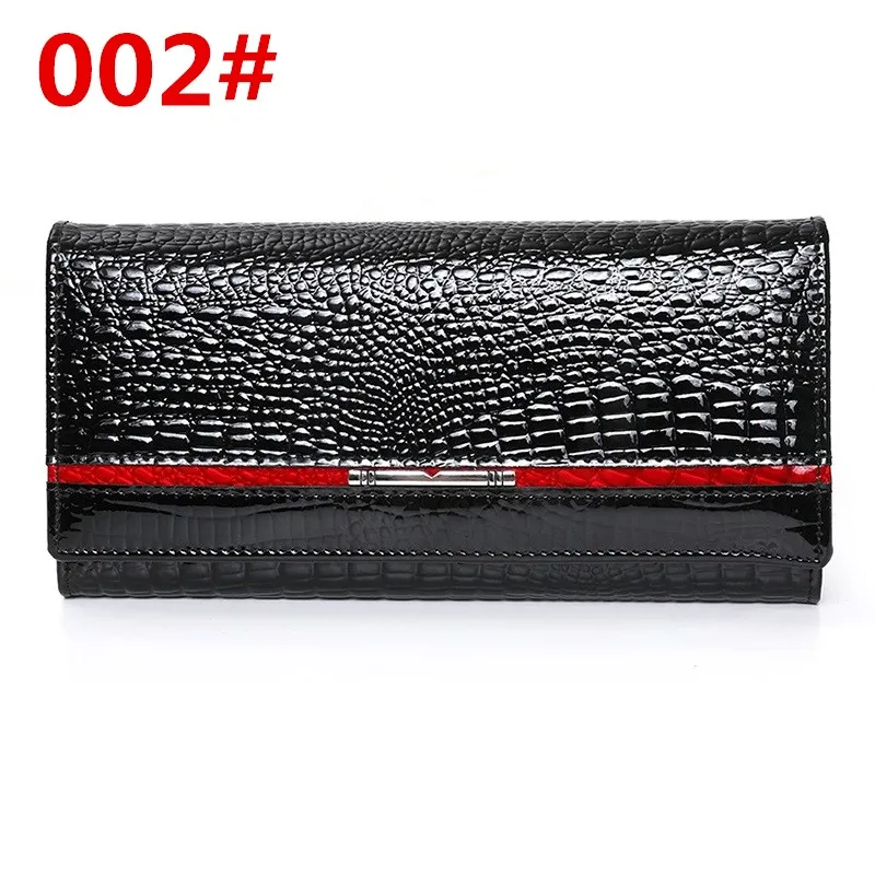 

002 # роскошные дизайнерские женские кошельки, вместительные женские кошельки, длинный женский клатч, Женский кошелек из искусственной кожи
