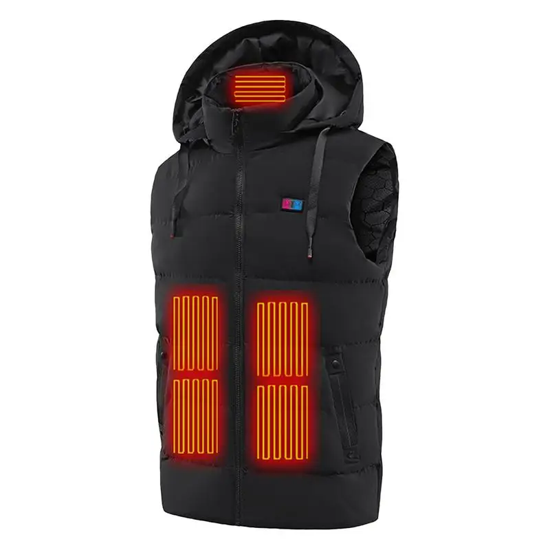 

Heating Jacket Electric Fleece Jacket Electric Lightweight Heated Vest With 3 Adjustable Temperature For Shoulders Back Neck